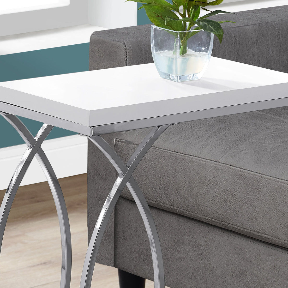 Accent Table, C - Shaped, Contemporary & Modern Design