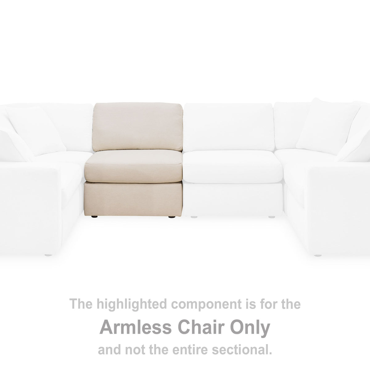 Modmax - Oyster - Armless Chair