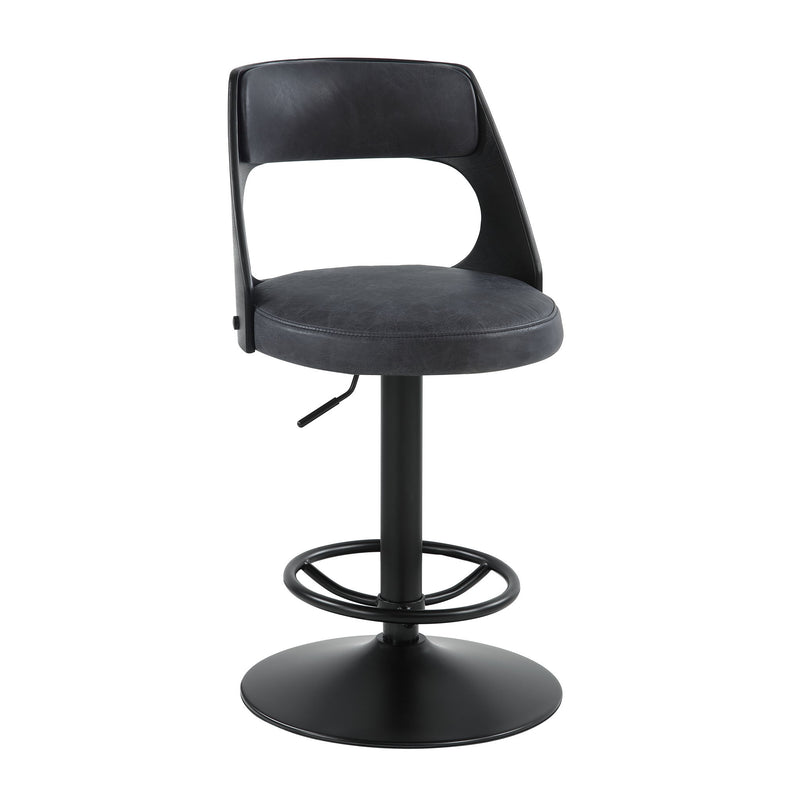 Sabi - Adjustable Stool With Swivel - Dark Brown