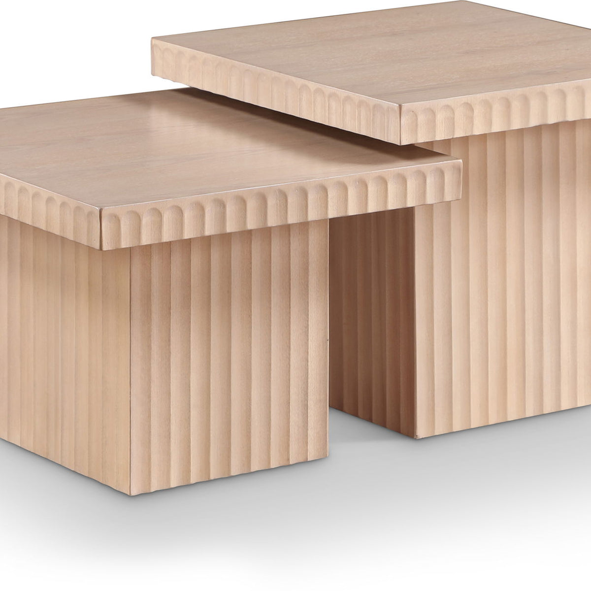 Spencer - 18" Oak Veneer 2 Piece Coffee Table