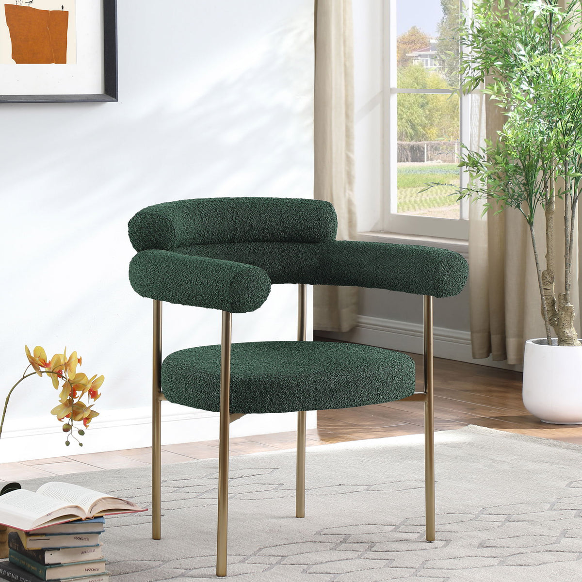 Blake - Boucle Fabric Dining Chair (Set of 2)