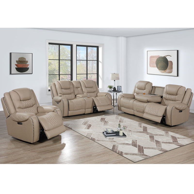 Power Motion Sofa Set With USB Ports And Adjustable Headrests