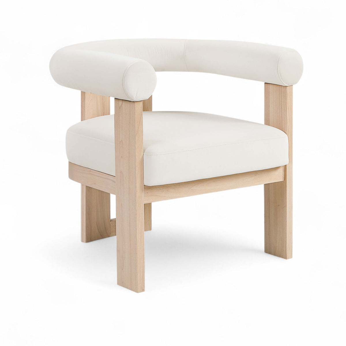 Arienzo - Performance Fabric Upholstered Accent Chair - Natural Base