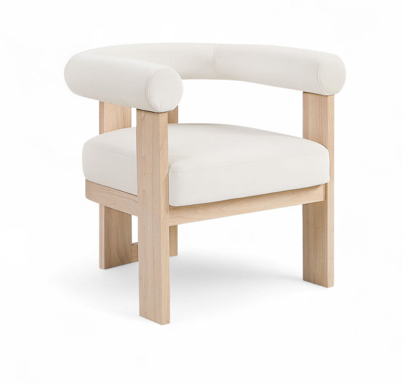 Arienzo - Performance Fabric Upholstered Accent Chair - Natural Base