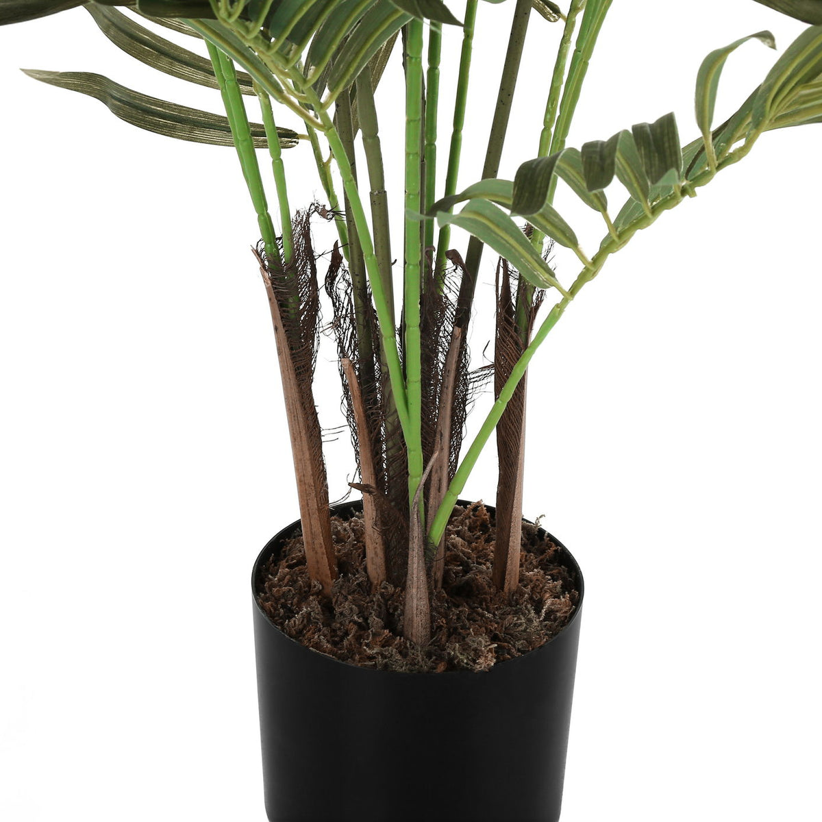 47" Tall, Artificial Plant, Areca Palm Tree, Indoor, Faux, Fake, Floor, Greenery, Potted, Real Touch, Decorative - Green / Black