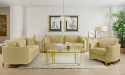 Corliss - Upholstered Arched Arm Sofa Set