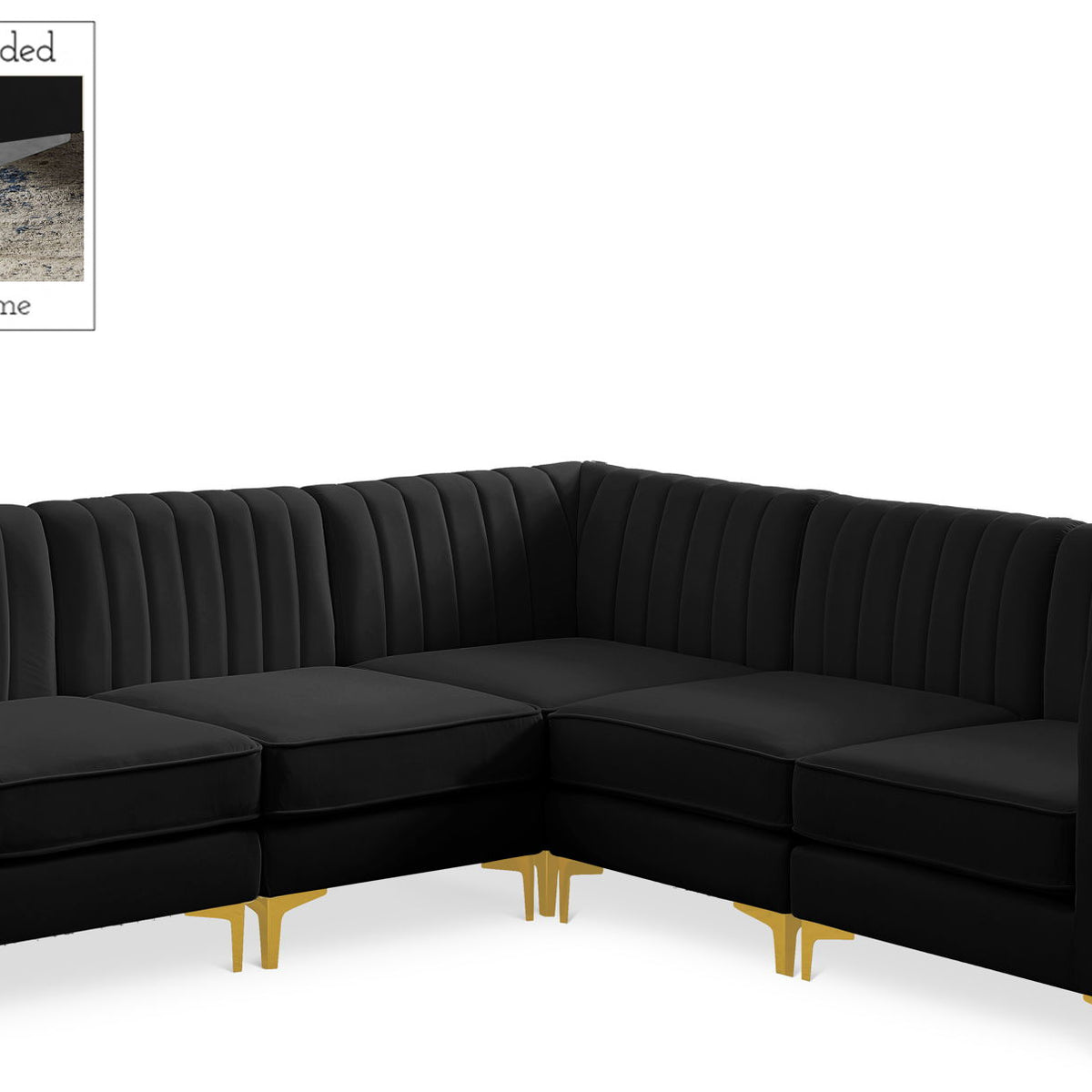 Alina - 5 Piece Modular Corner Sectional