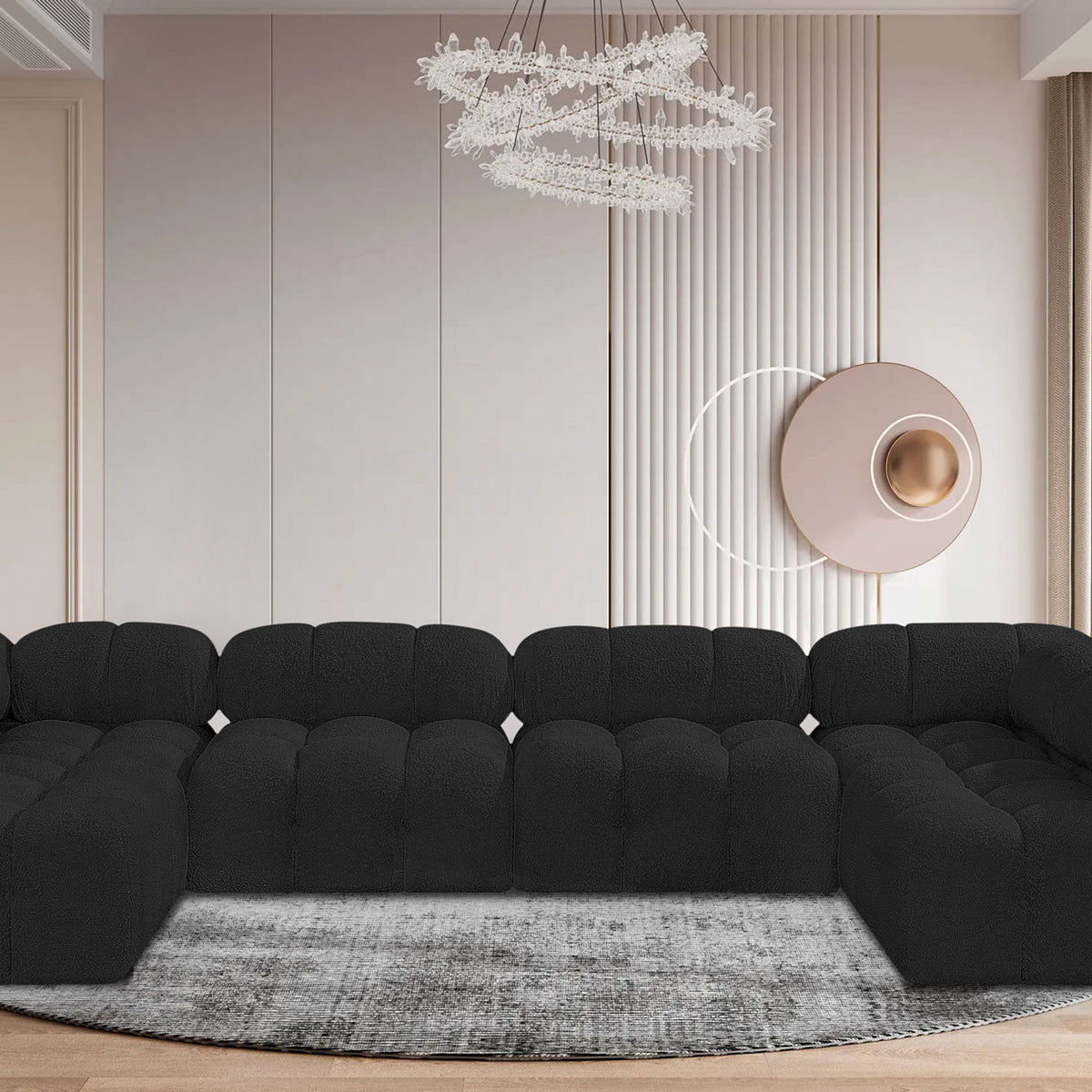 Ames - 6 Piece Fabric Modular Sectional