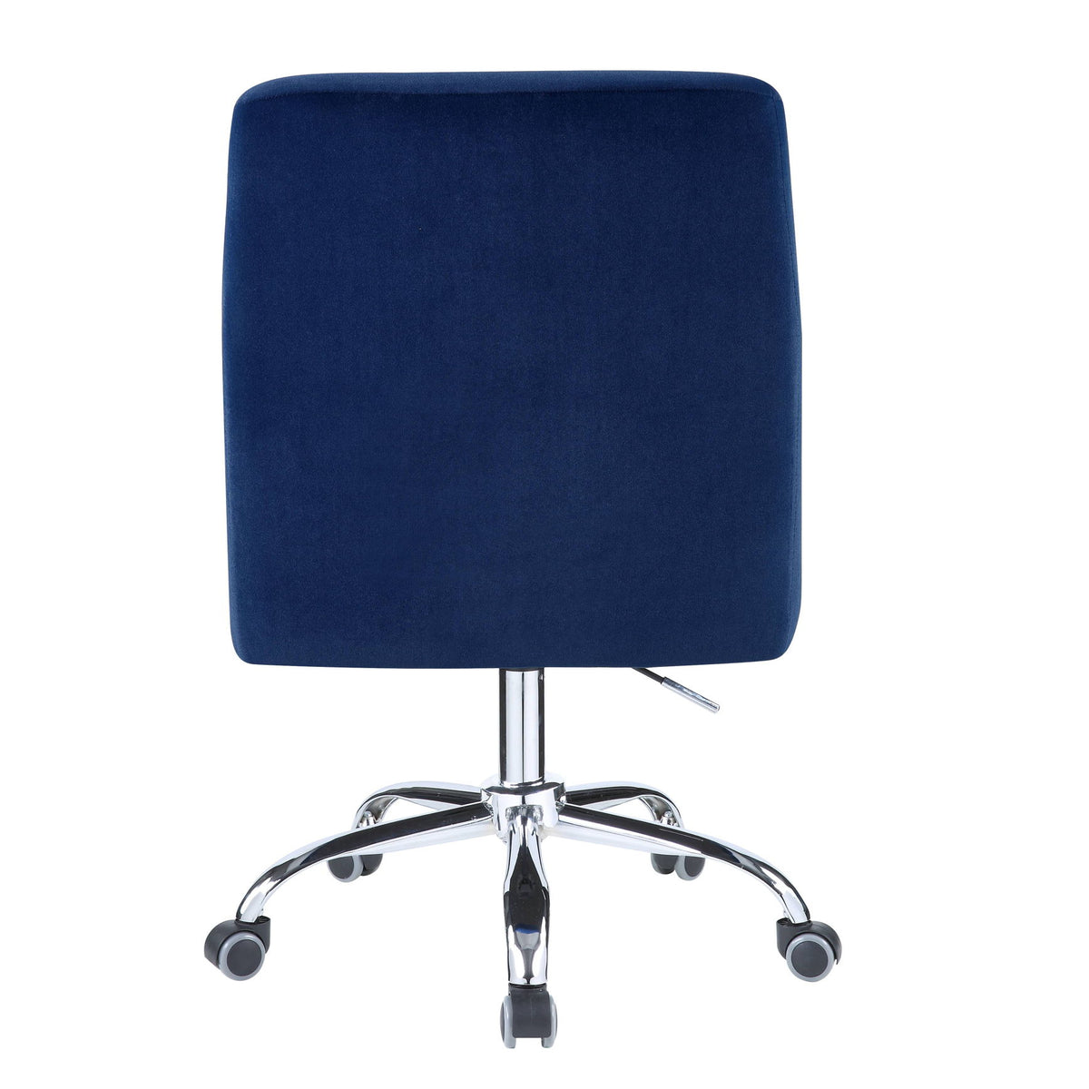 Trenerry - Velvet Office Chair - Blue / Chrome