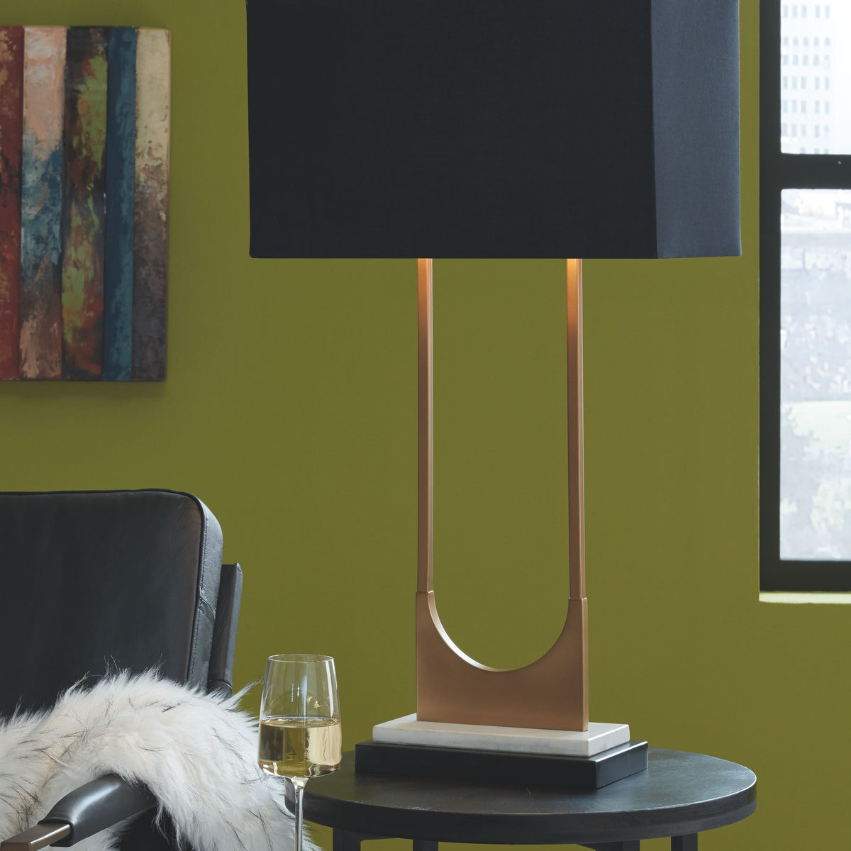 Malana - Brass Finish - Metal Table Lamp