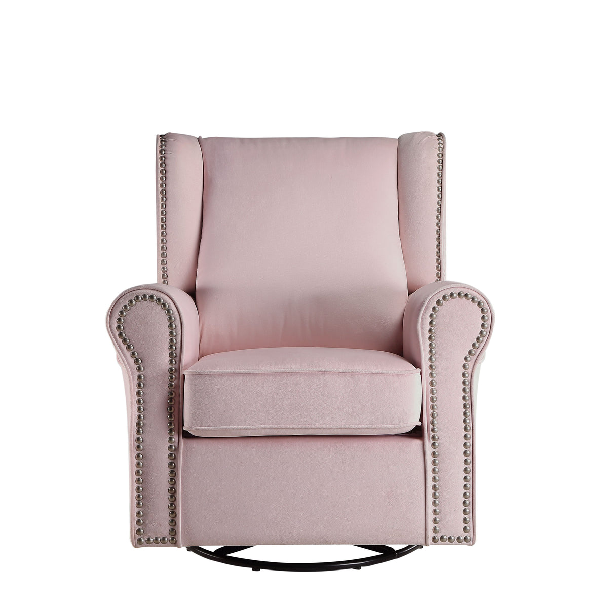 Tamaki - Glider Chair With Swivel - Pink