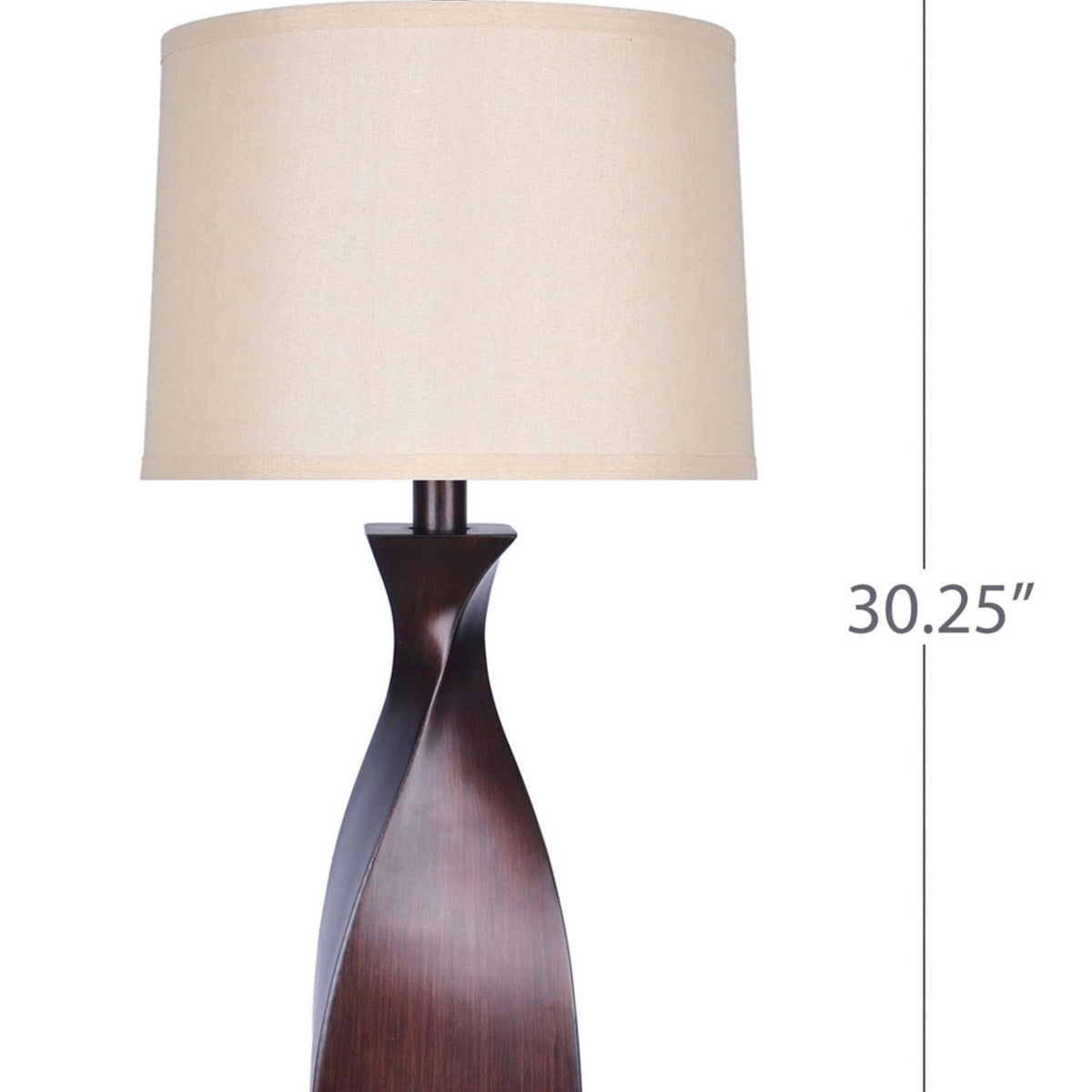 Curvo - Contemporary Polyresin Table Lamp (Set of 2)
