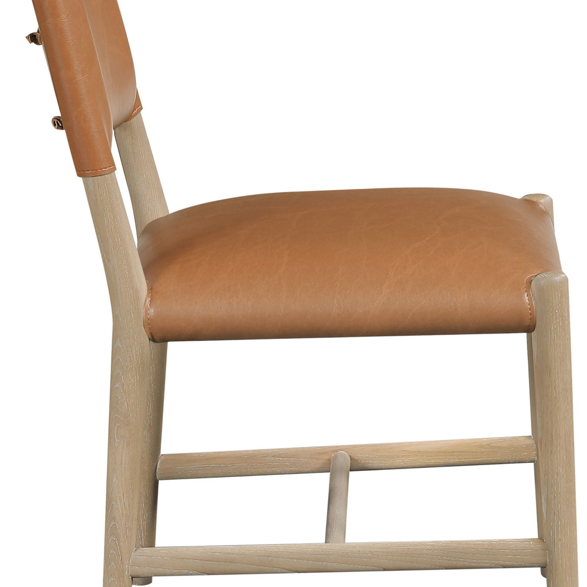 Andie - Vegan Leather Upholstered Dining Chair (Set of 2) - Natural Base