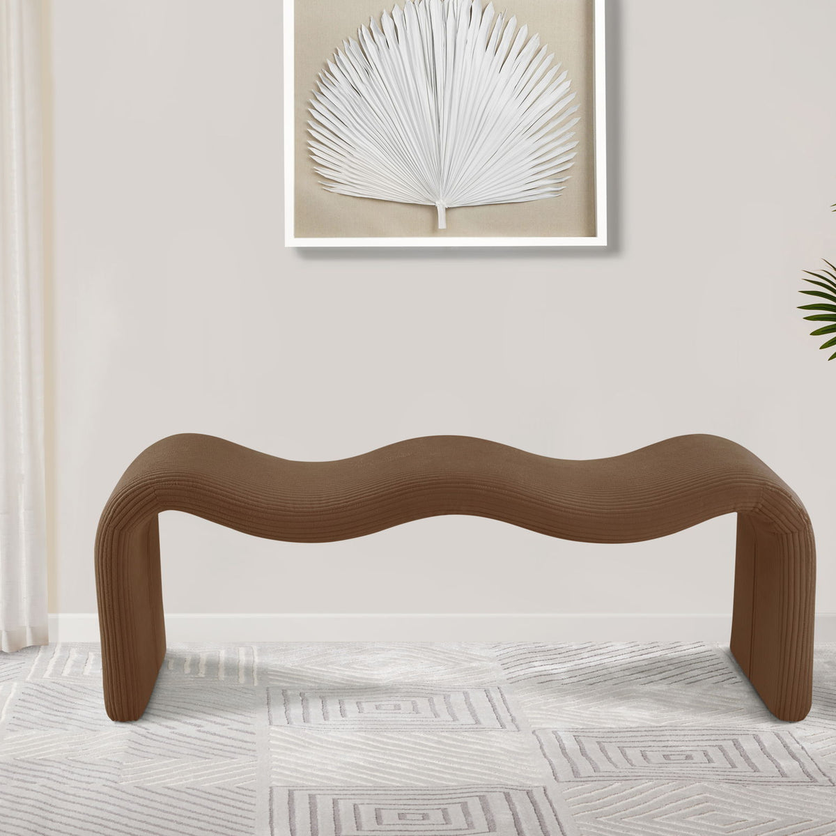 Willow - Corduroy Bench - Saddle