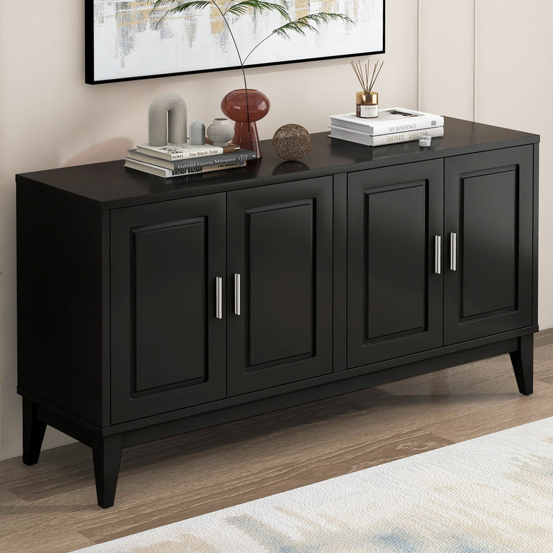 4 Door Sideboard Storage Cabinet With Door Shelf