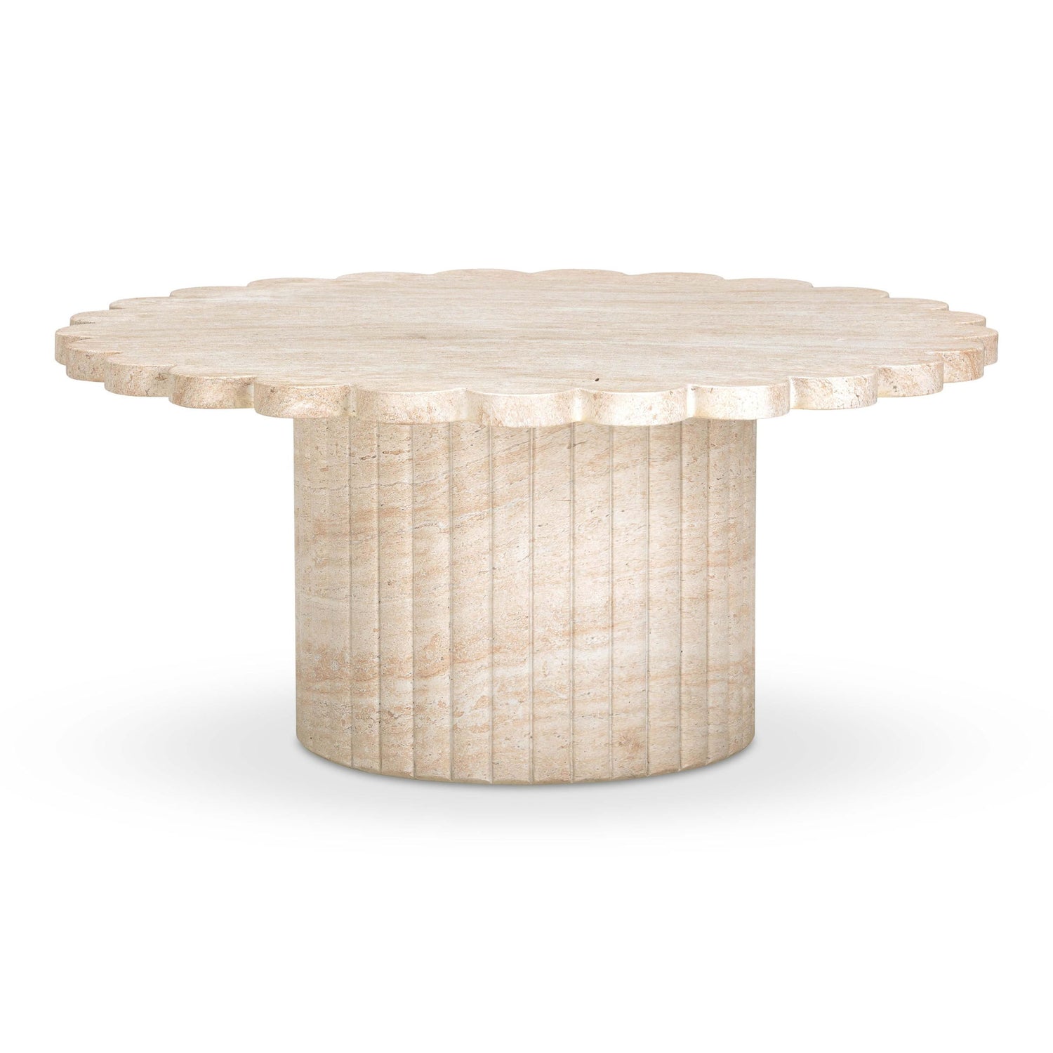 Blossom - Indoor / Outdoor Coffee Table - Washed Travertine