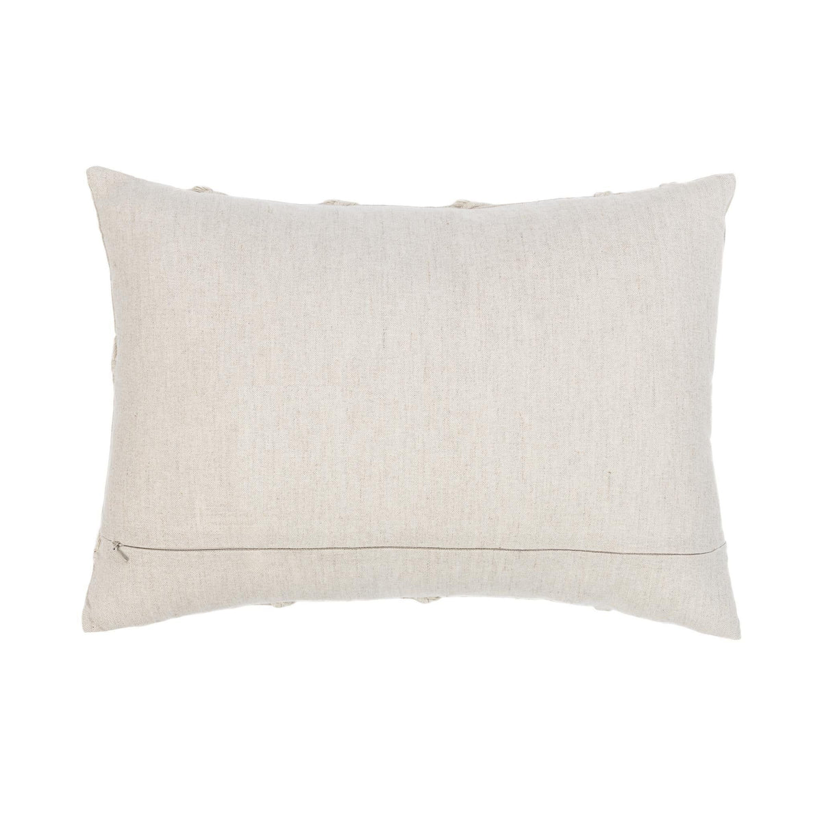 Langdon pillow in natural fabric with minimal front seam detail