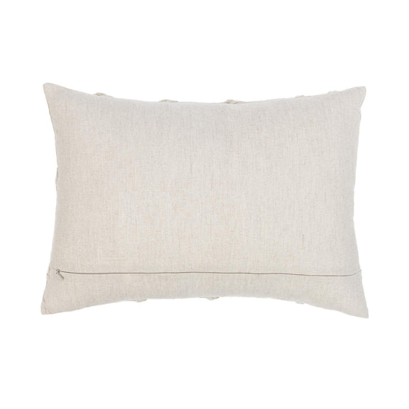 Langdon pillow in natural fabric with minimal front seam detail