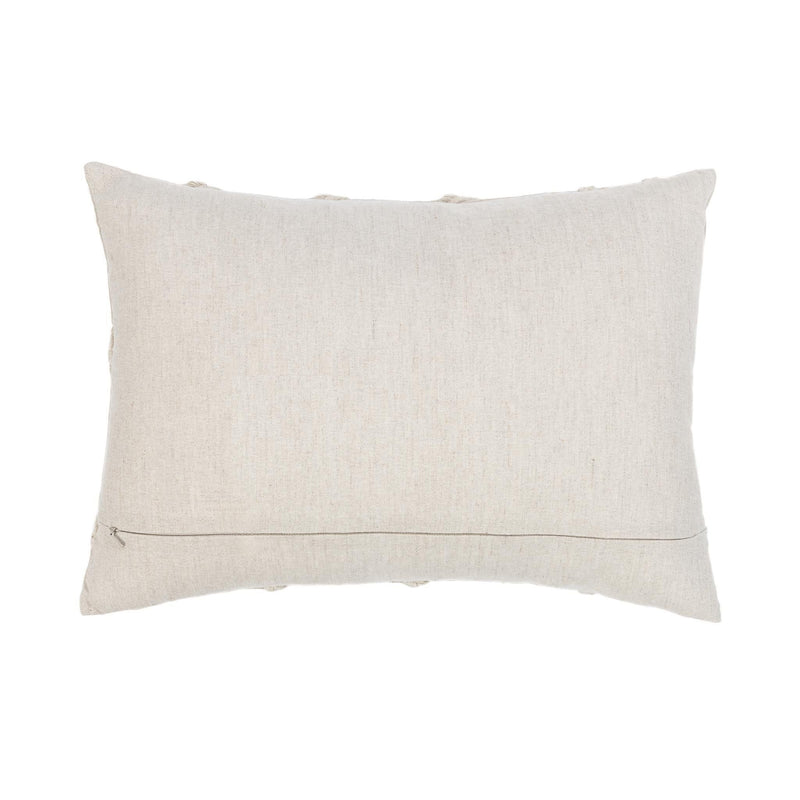 Langdon pillow in natural fabric with minimal front seam detail