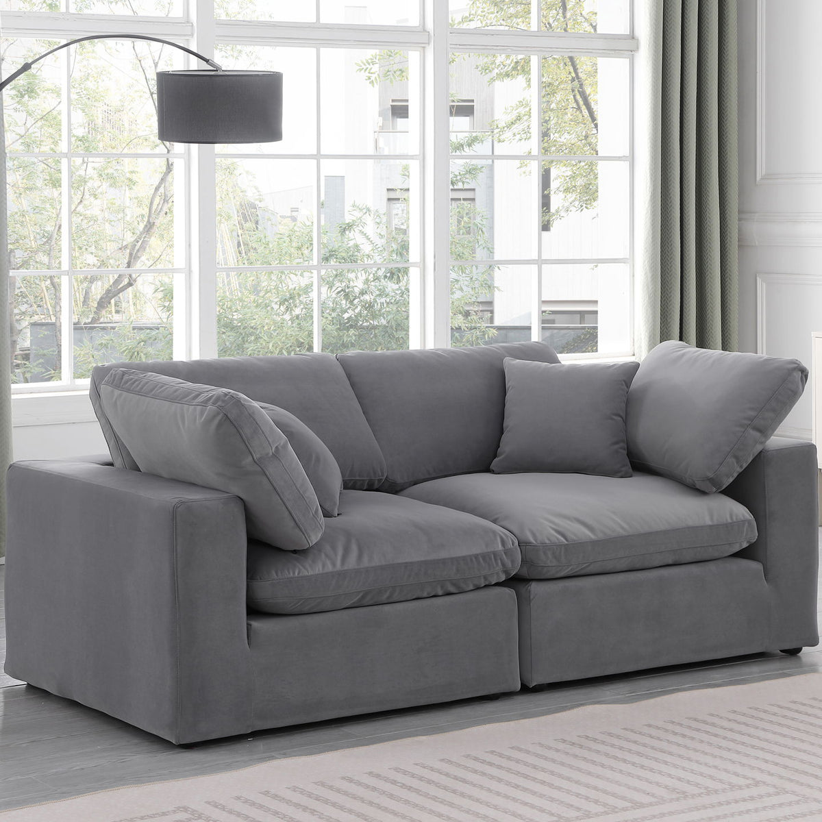 Comfy - Velvet Modular Sofa 2 Seats