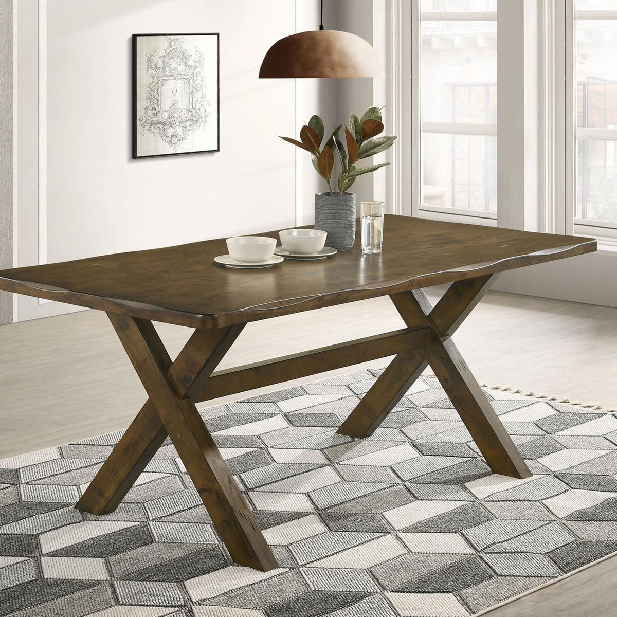 Alston Rectangular 71-inch Dining Table Knotty Nutmeg