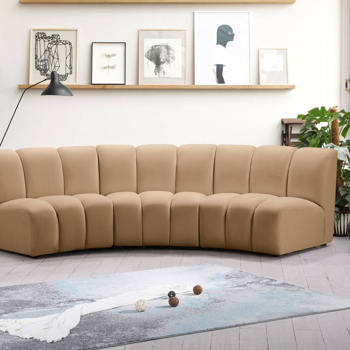 Infinity - 3 Piece Modular Sectional - Camel