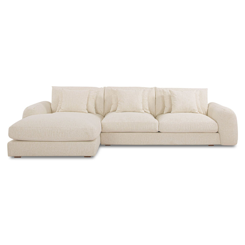 Berga - Sectional Left Stationary Sofa - White