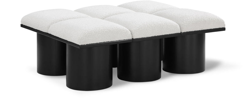 Pavilion - 6 Piece Modular Bench With Black Base