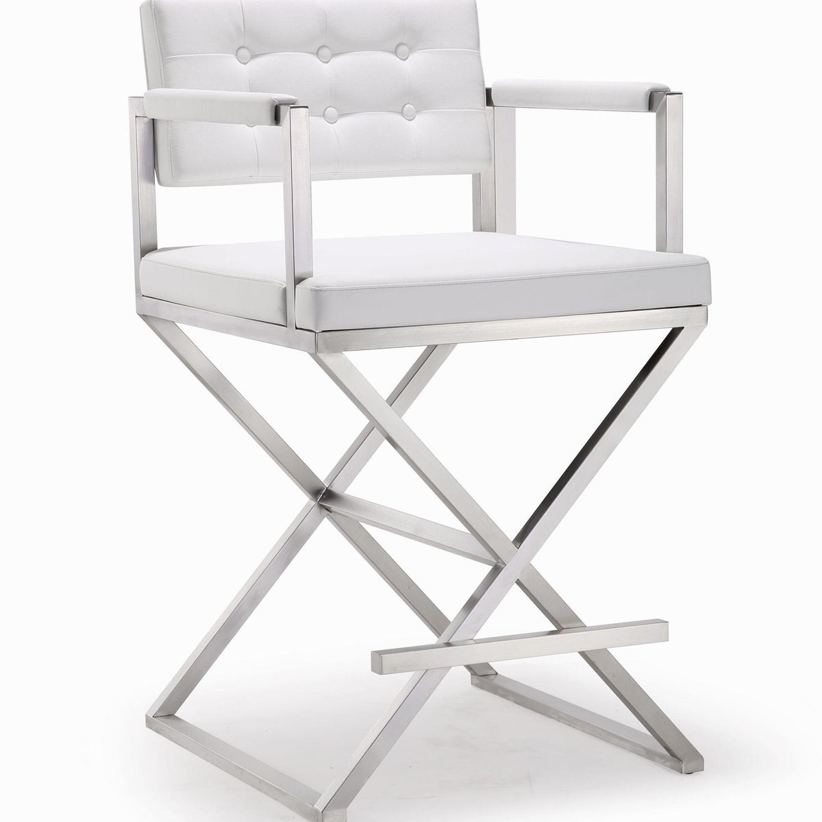 Director - Stainless Steel Counter Stool