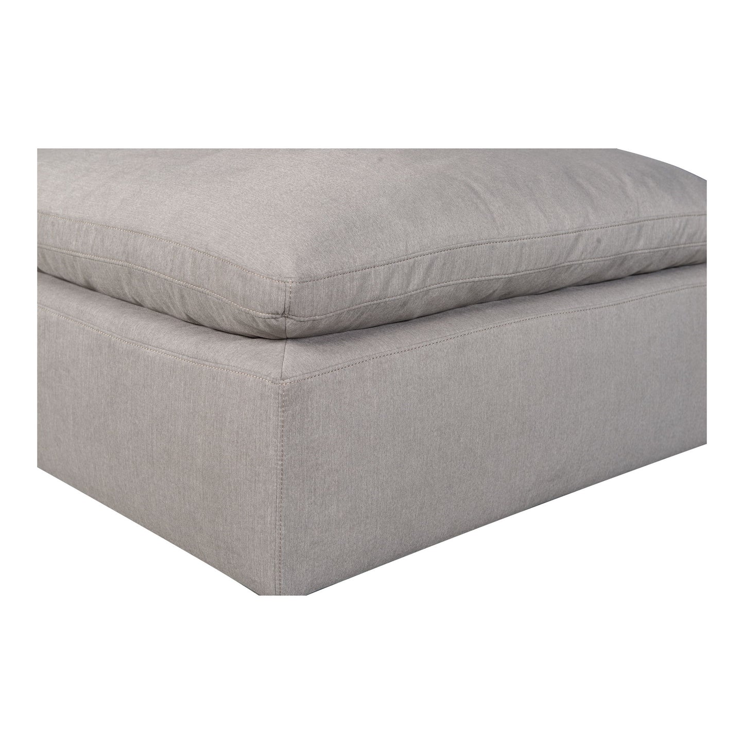 Terra - Condo Ottoman Livesmart Fabric - Light Gray