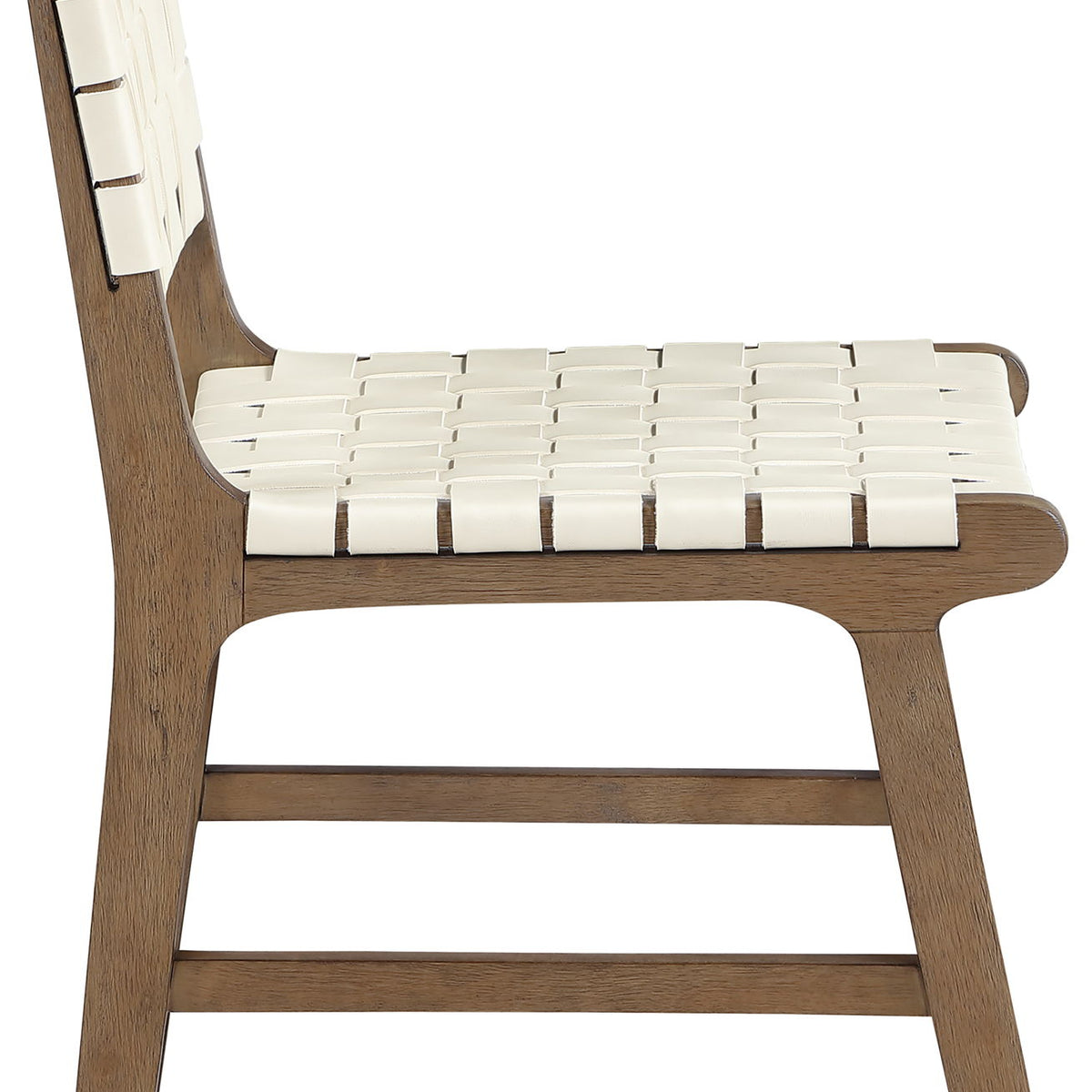 Entwine - Vegan Leather Upholstered Dining Chair - Painted Brown