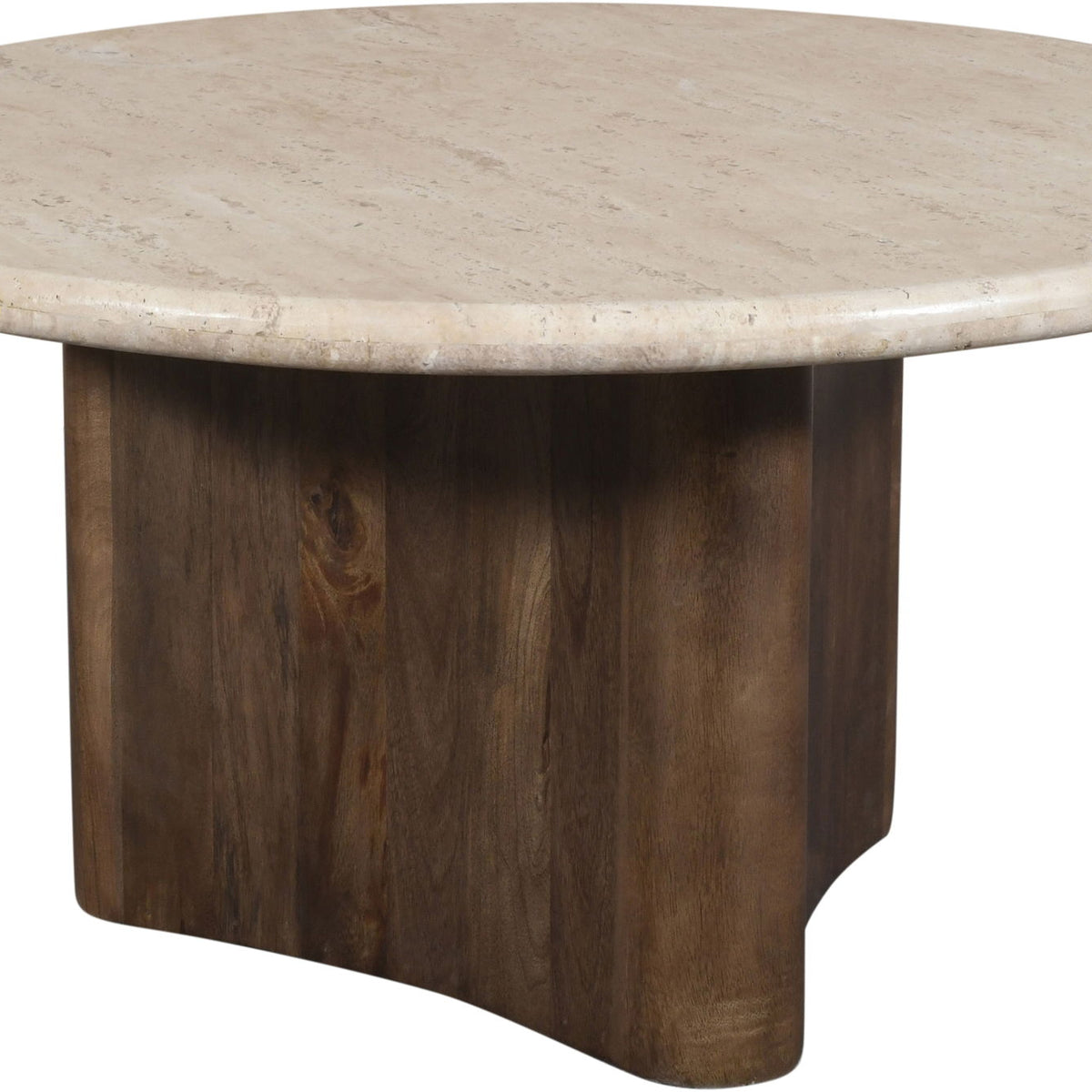 Pietra - Travertine And Mango Wood Table