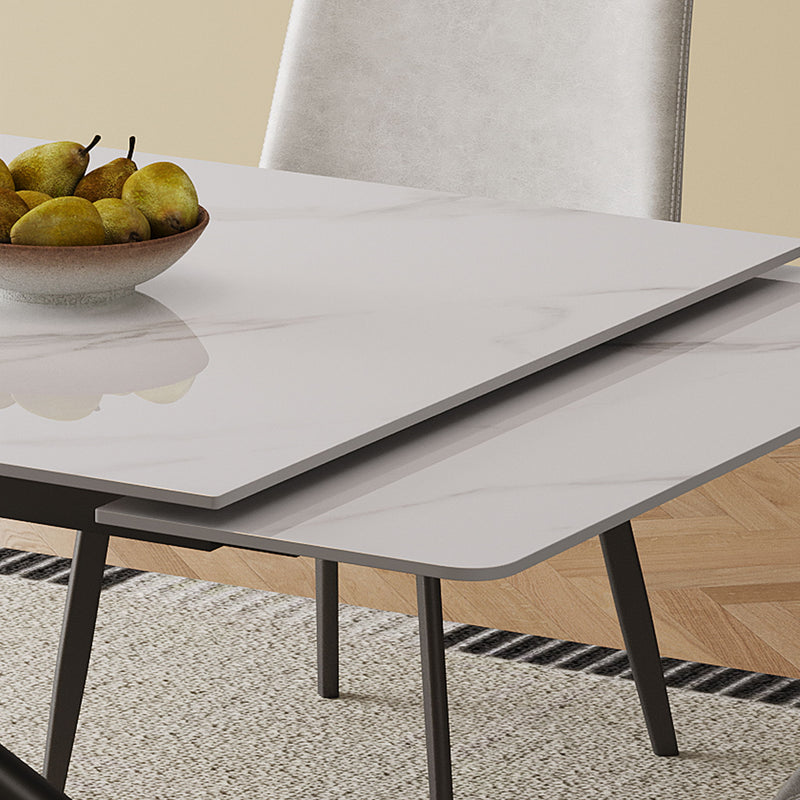 Modern Retractable Sintered Stone Dining Table