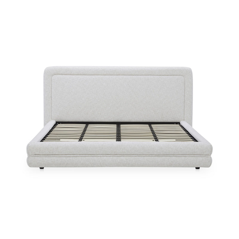 Tory - Queen Bed - Pebble White