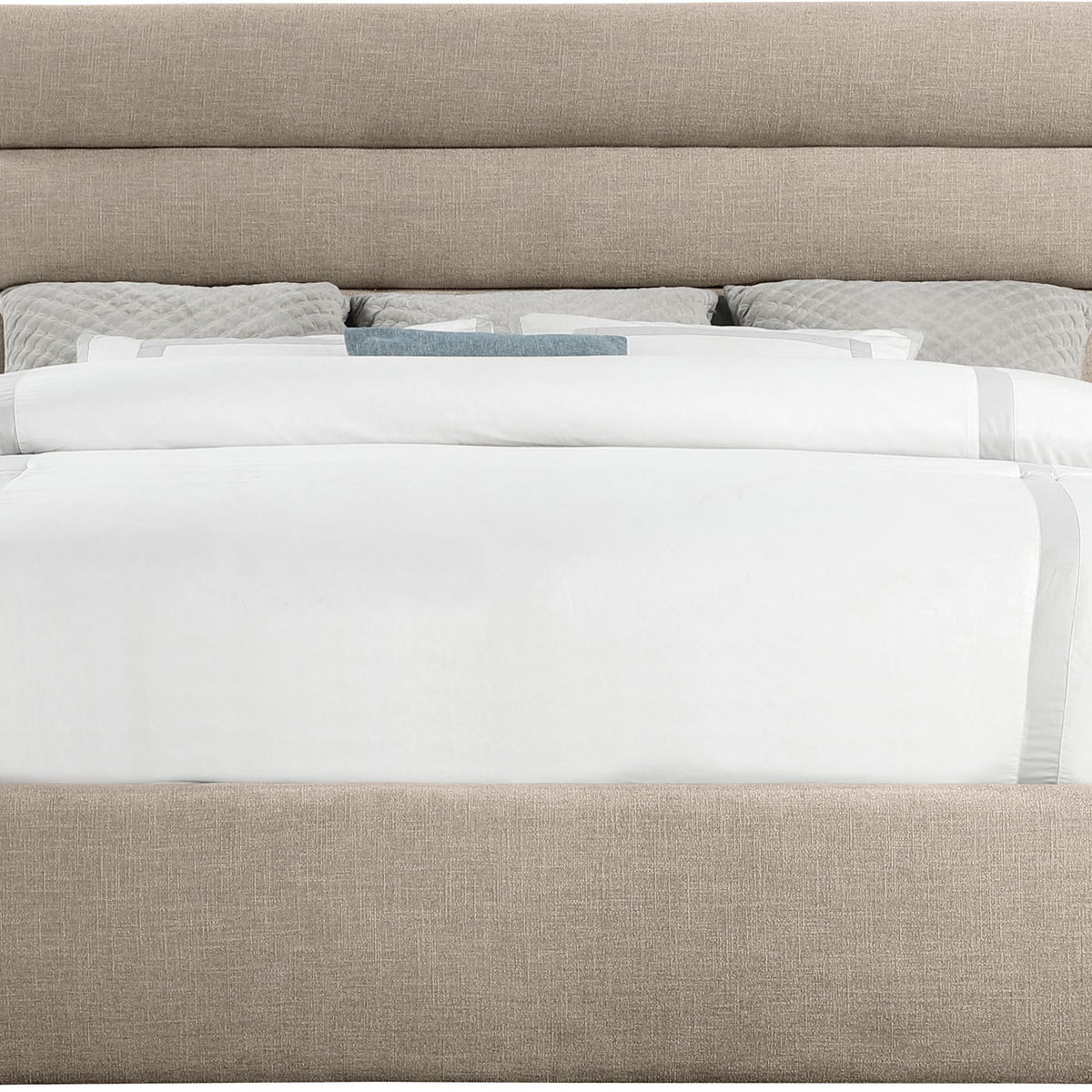 Adam - Linen Fabric Bed With 52" Headboard