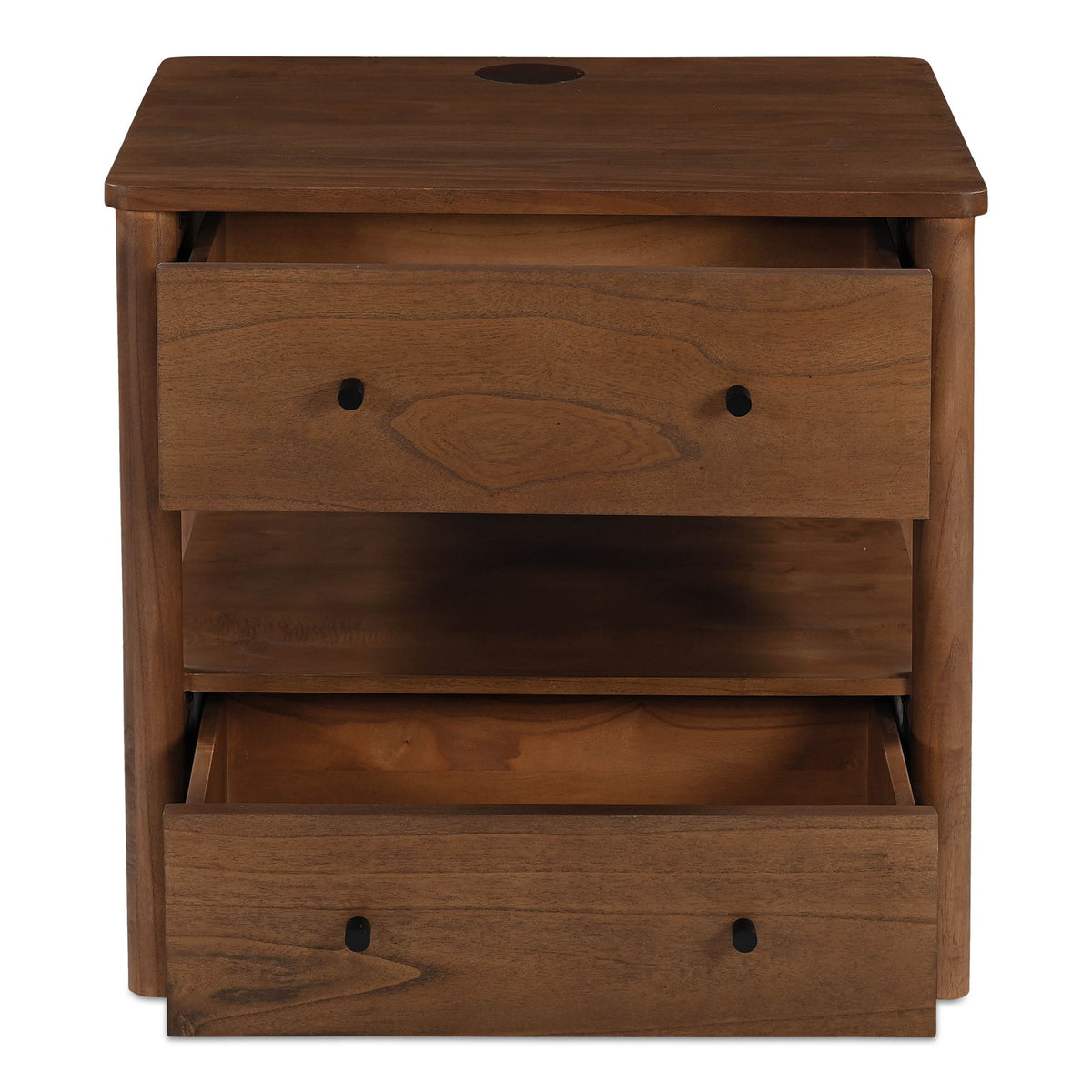 Lottie - Charging Nightstand - Brown