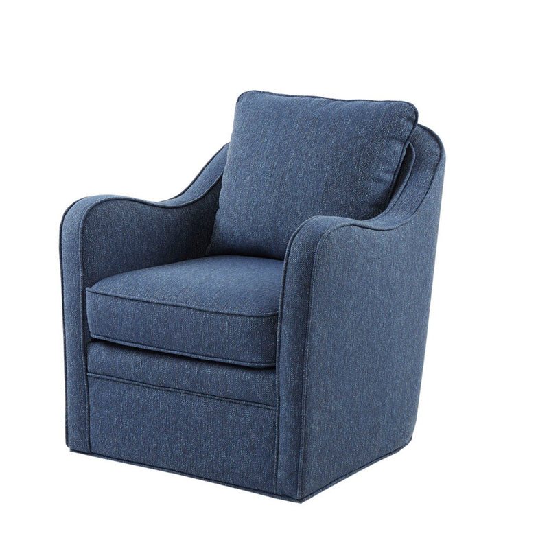 Wide Seat Arm Chair With 360 Degree Rotation