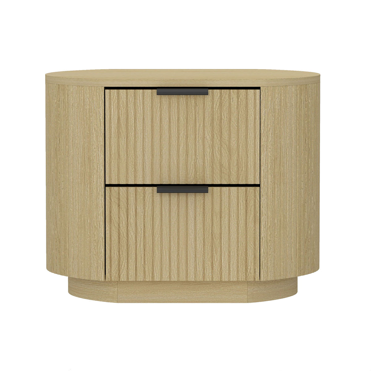 Olivia - 2-Drawer Nightstand - Natural Oak