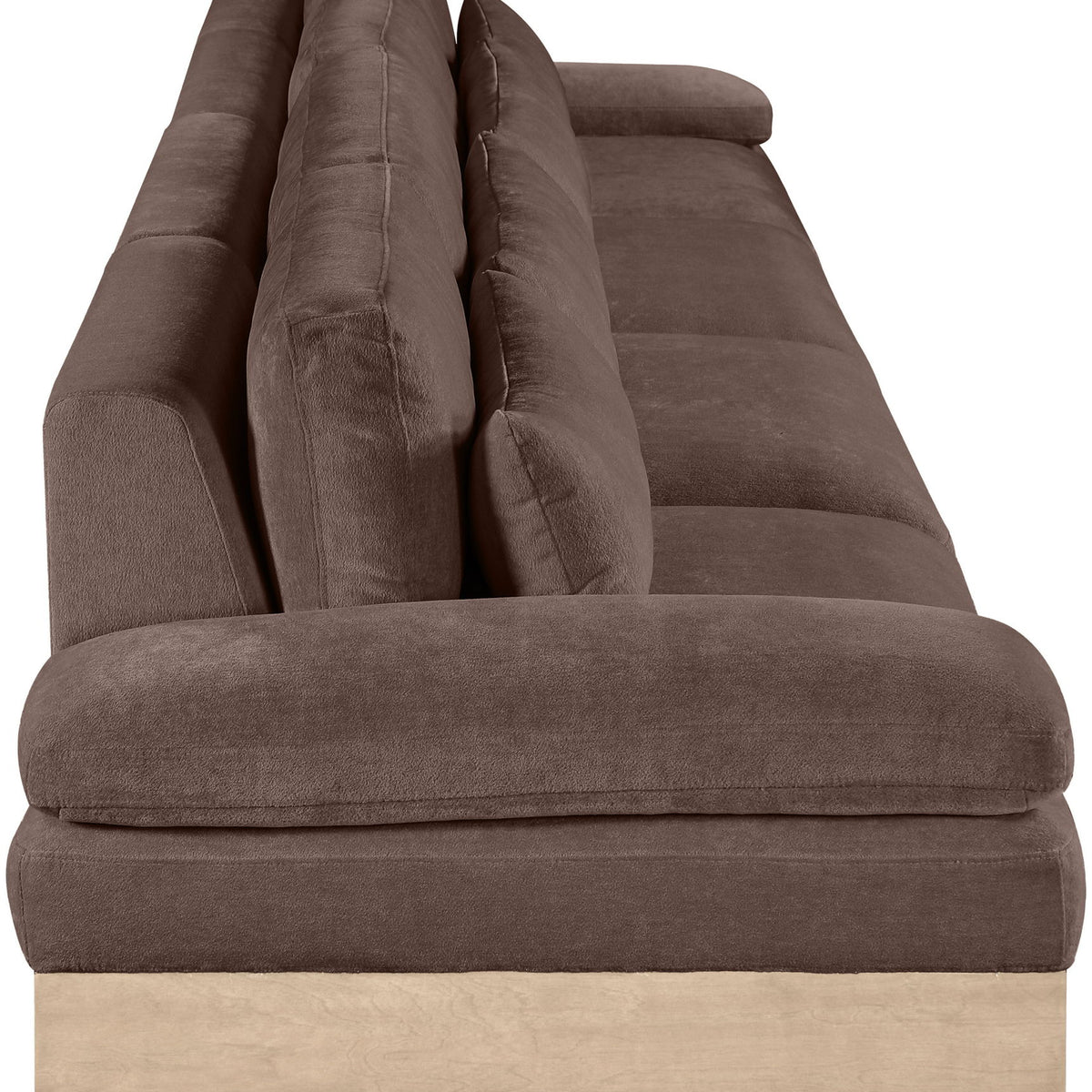 Turin - Chenille Fabric Upholstered Modular Sectional - Brown