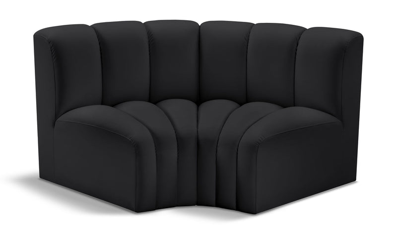Arc - Faux Leather 2 Piece Modular Sofa