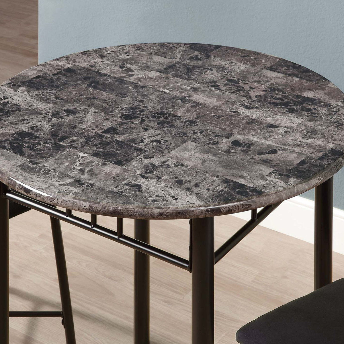 Dining Table Set Small Round 3 Pieces Set