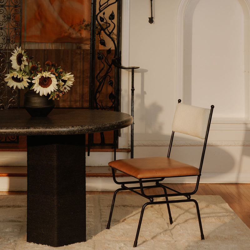 Posta - Dining Chair - Brown / Beige