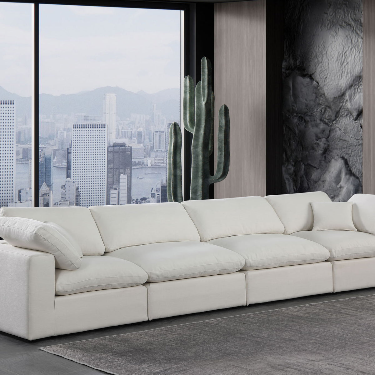 Comfy - Linen Modular Sofa 4 Seats