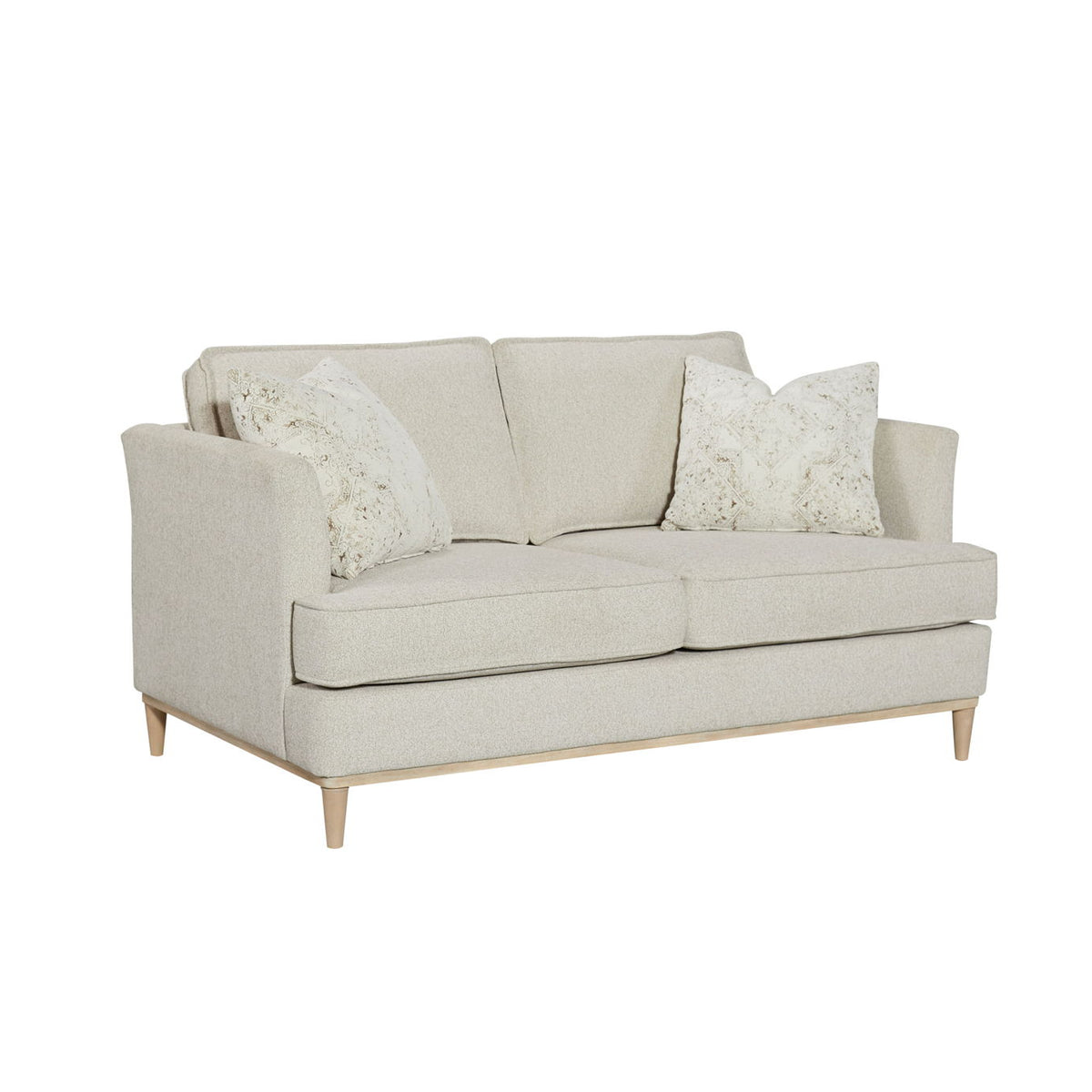 Loveseat With 2 Reversable Cushions And 2 Pillows - Off White