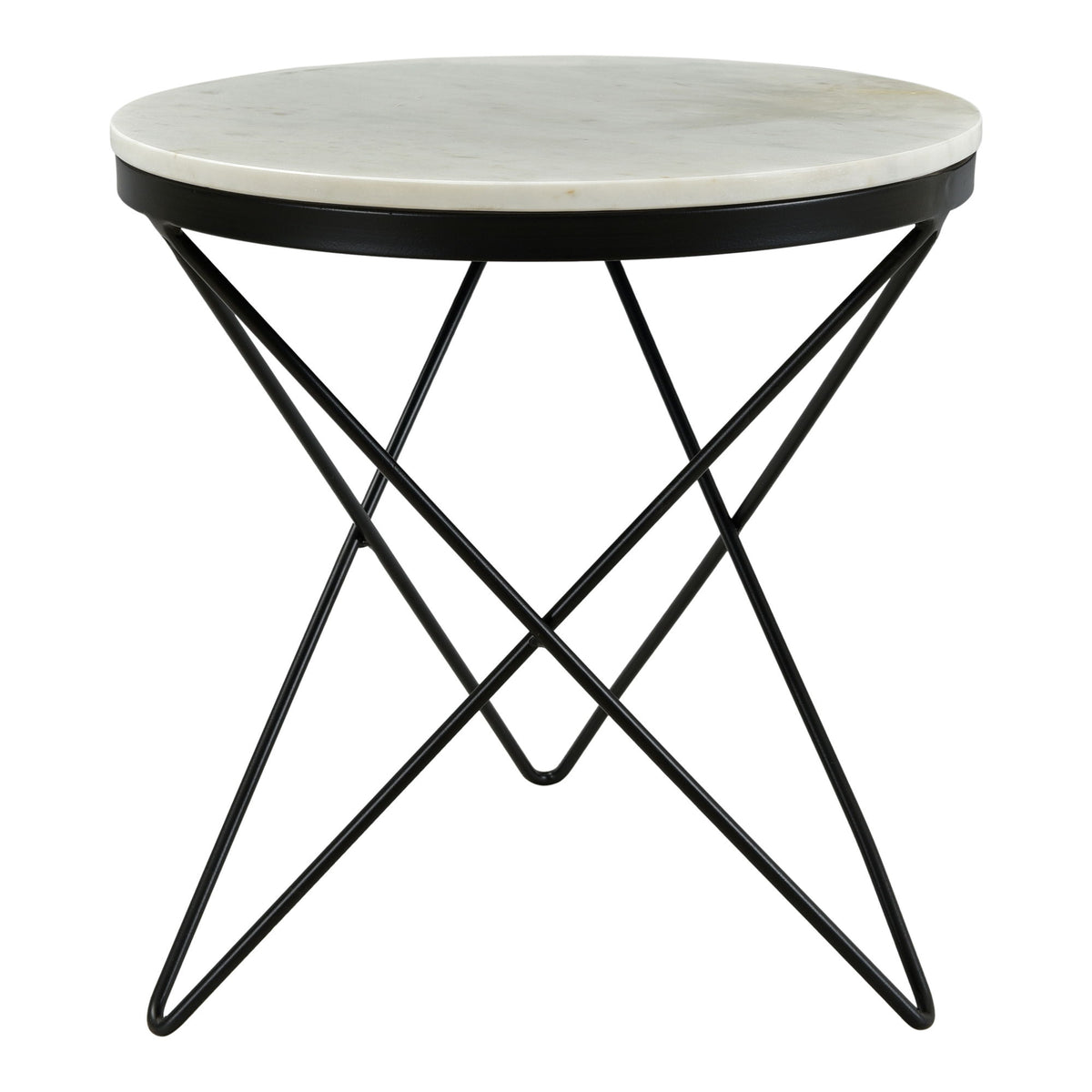 Haley - Side Table Black Base - Black