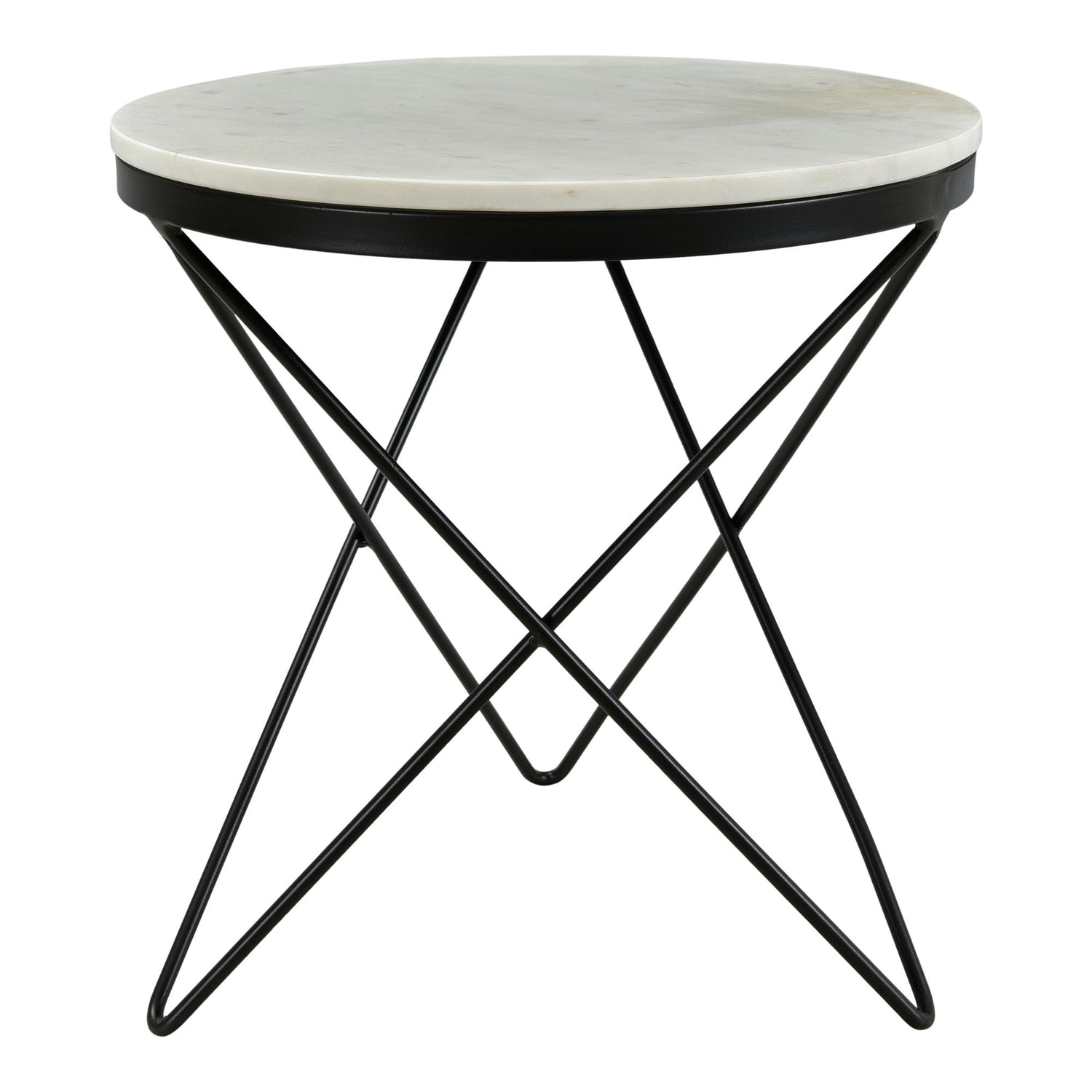 Haley - Side Table Black Base - Black
