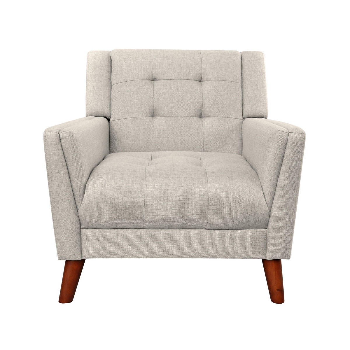 Luminaesque - Fabric Upholstered Armchair With Tufted Back