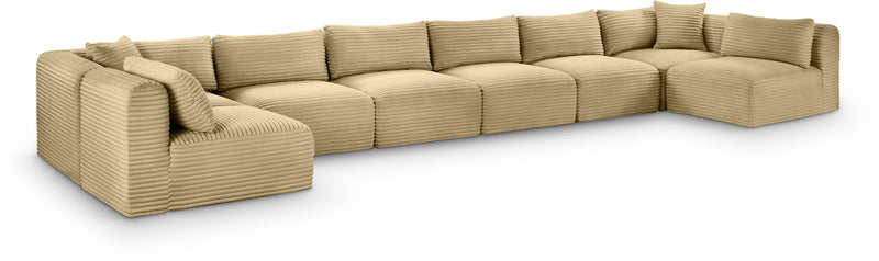 Shaggy - 8 Piece Modular U-Shaped Armless Sectional