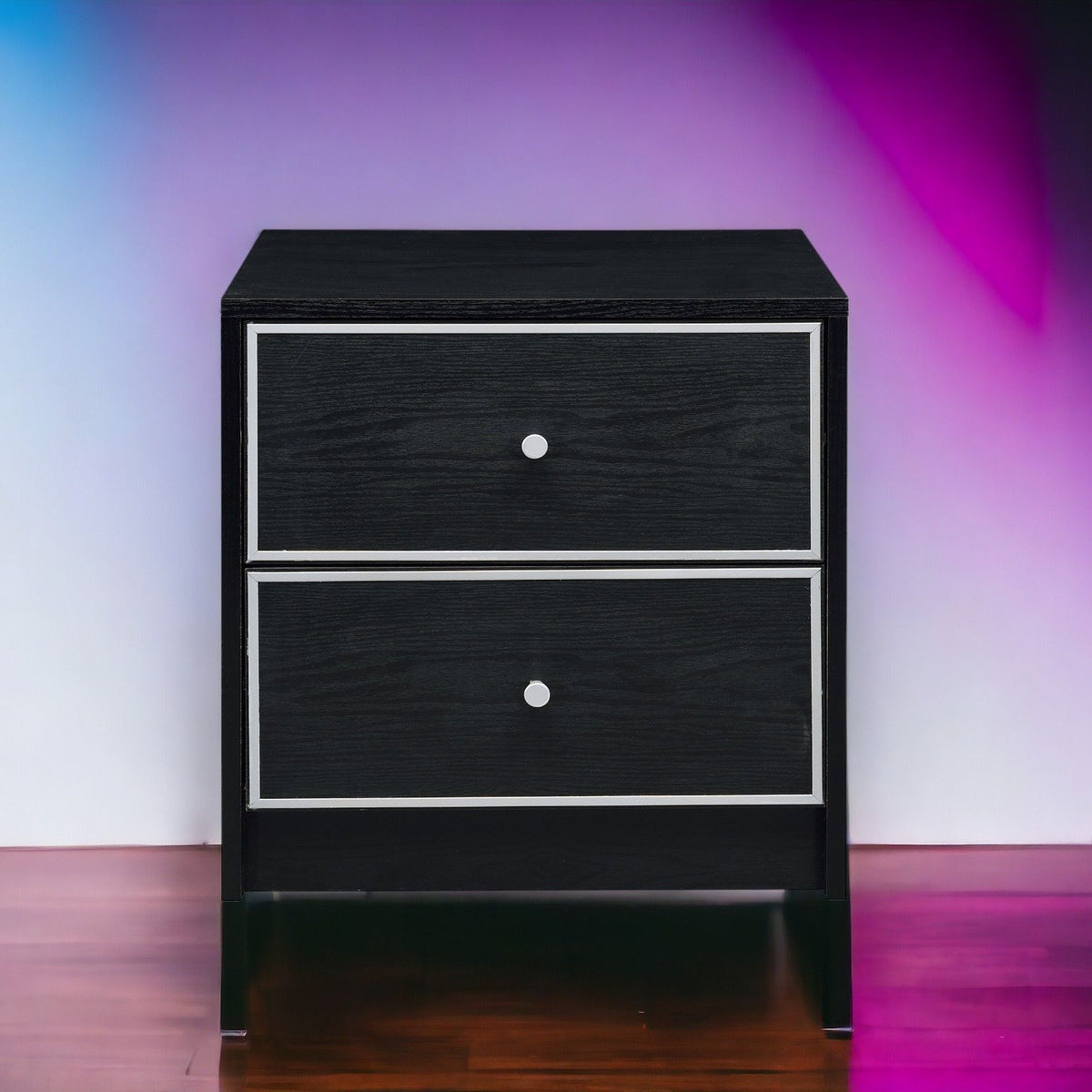 Jabir - Accent Table - Black / Silver