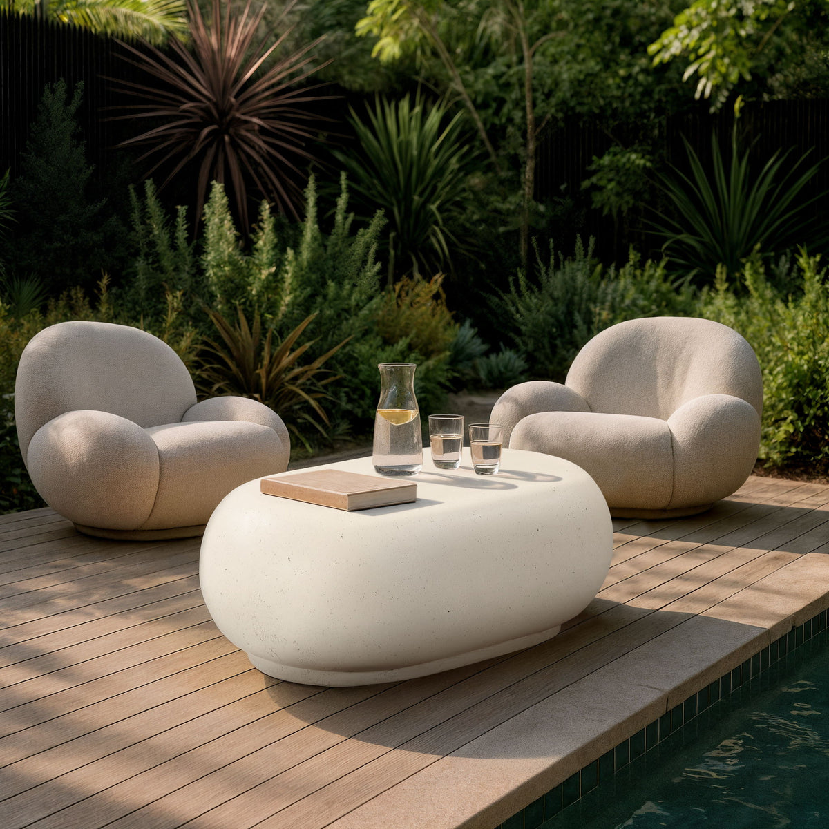 Pebble - Concrete And Fiberglass Coffee Table